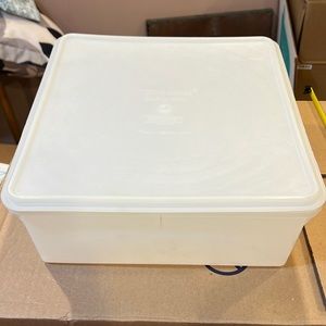 Large Square Tupperware 12” wide by 5” deep